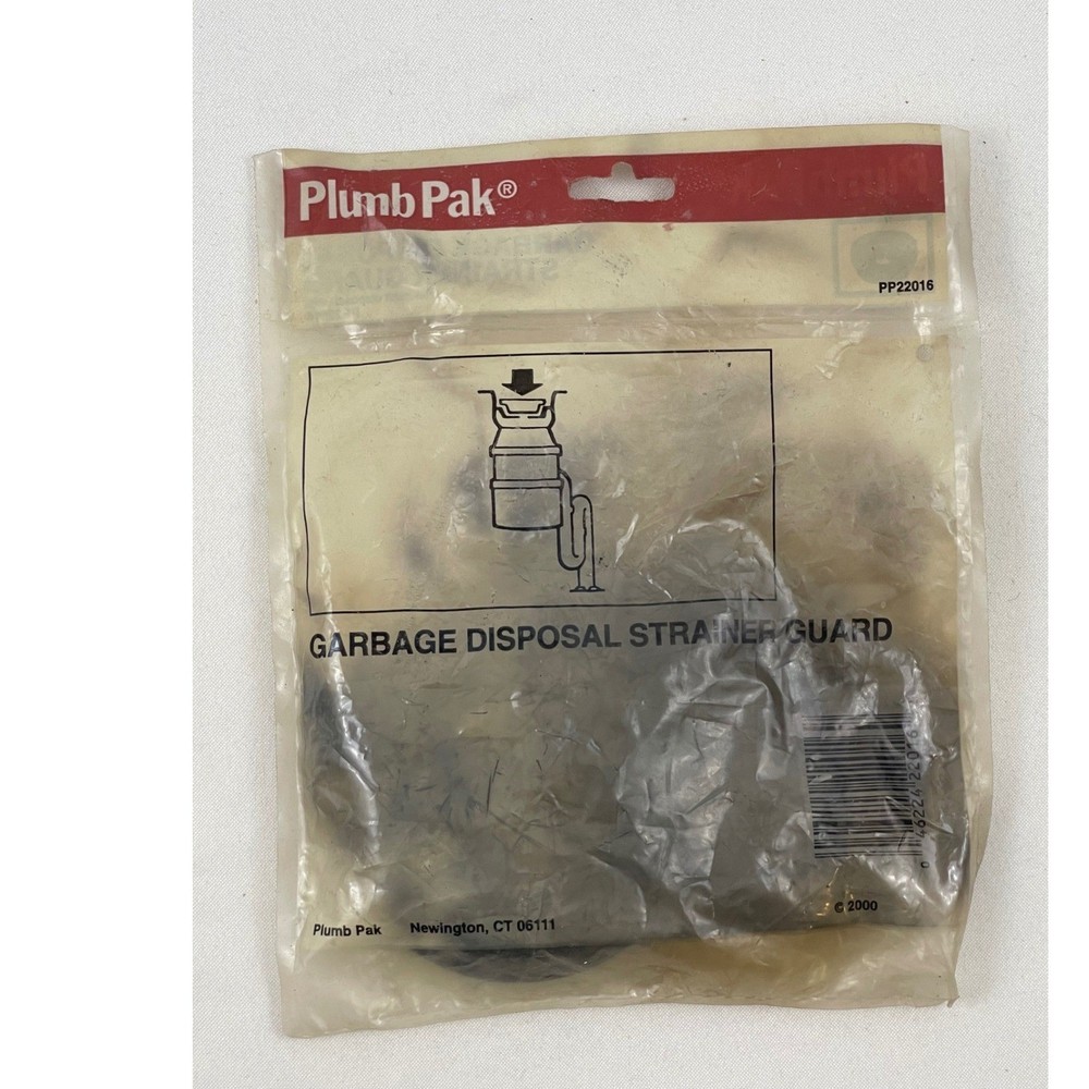 Plumb Pak Garbage Disposal Strainer Guard Black Rubber PP22016 Fits Most Units