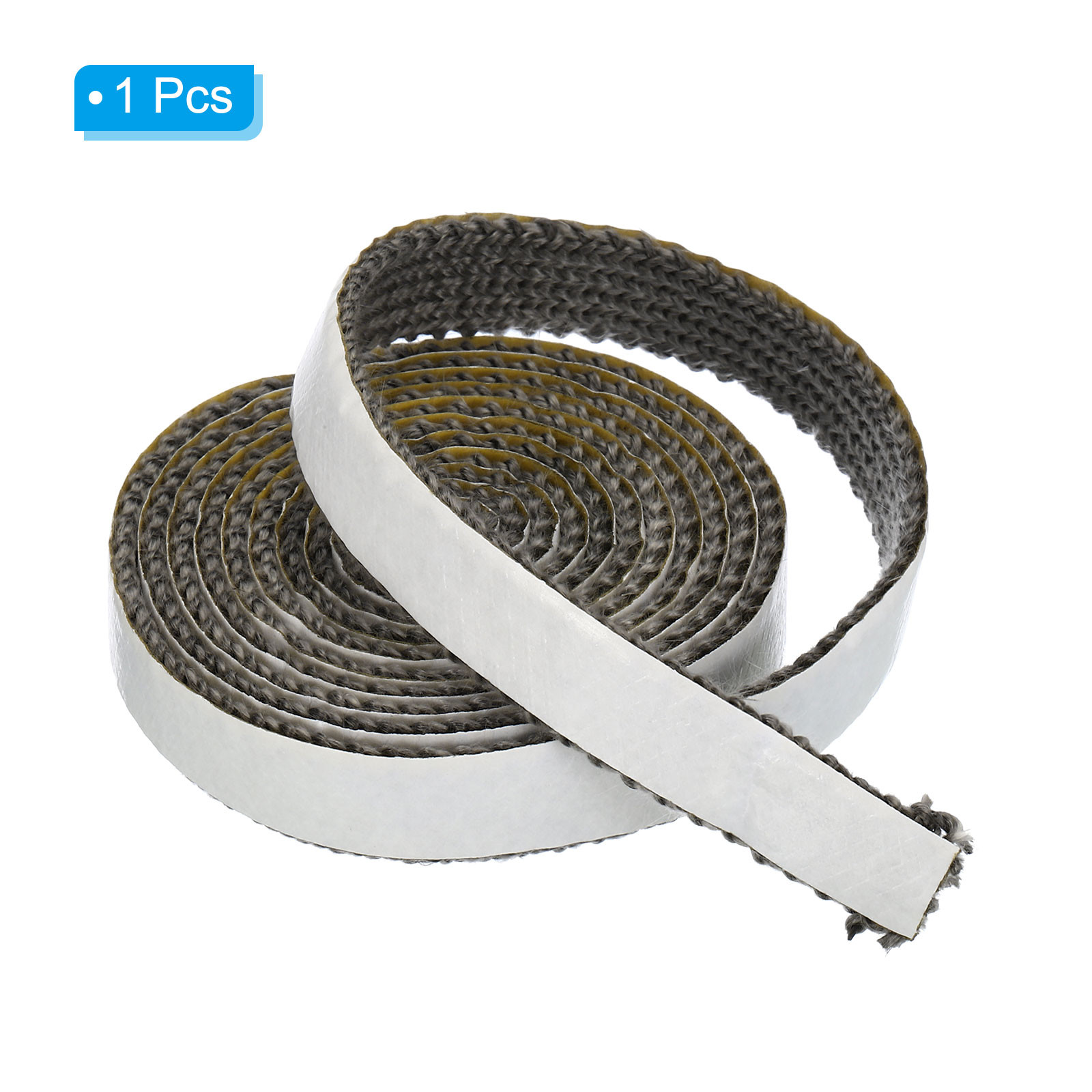 5/8"x 1/8"x73" Wood Stove Gasket Flat Self Adhesive Seal Rope Black