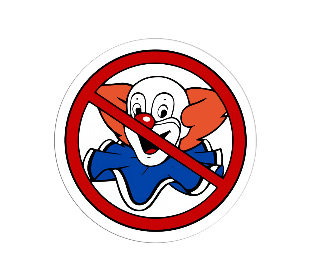 NO BOZOS Vintage Sticker