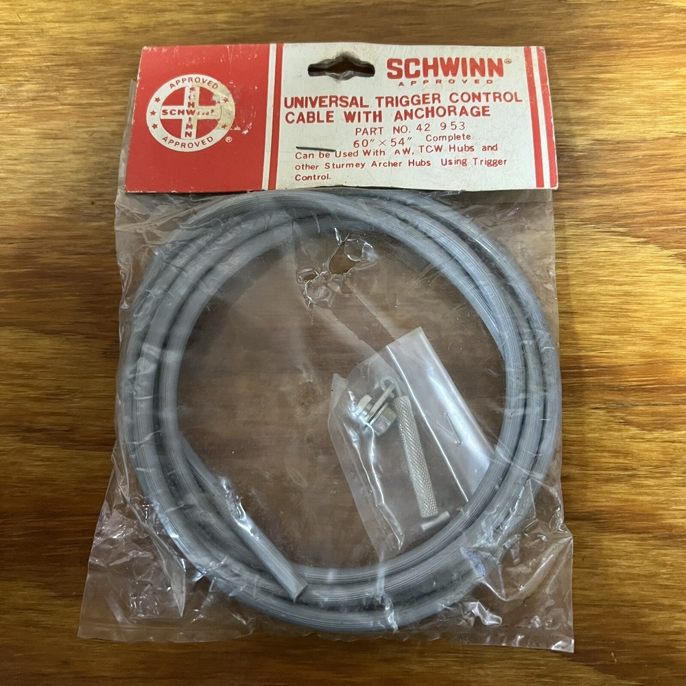 SCHWINN APPROVED UNIVERSAL TRIGGER CONTROL CABLE WITH ANCHORAGE NO 42953 NOS