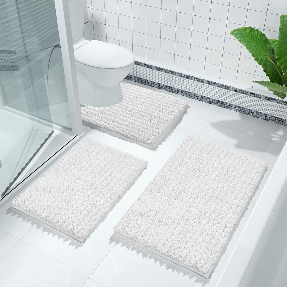 Soft Chenille Runner Rug 70" x 24" - Quick Dry, Stain Resistant, Elegant Design=