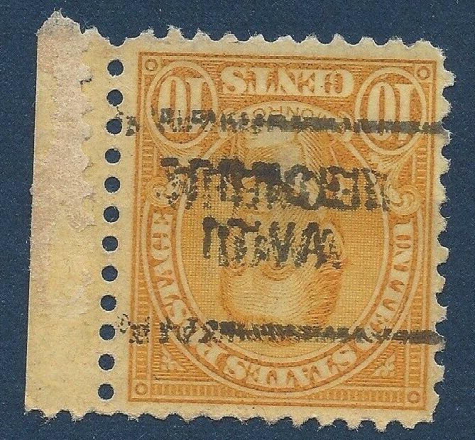 ERROR INVERTED DOUBLED PRECANCEL SPENCER IOWA 10C STAMP