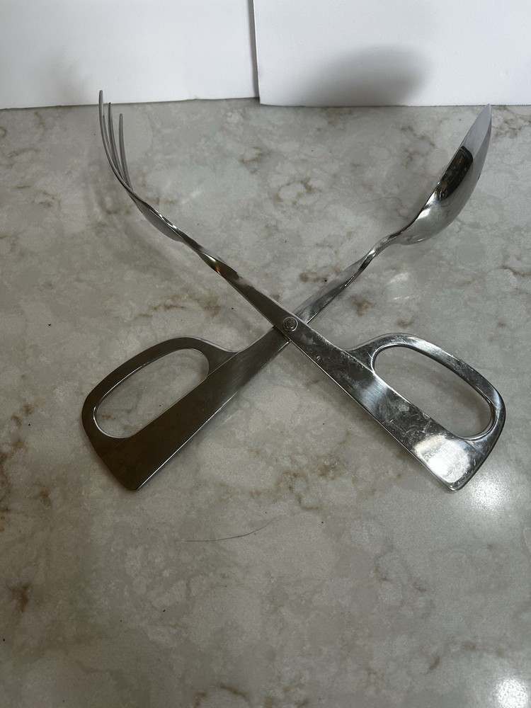 Stainless Steel Salad Tongs 10”