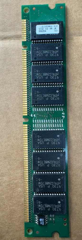 16MB Micron MT8LD264AG-6 X 60n/s 168-Pin EDO-DIMM Non-ECC Computer Memory