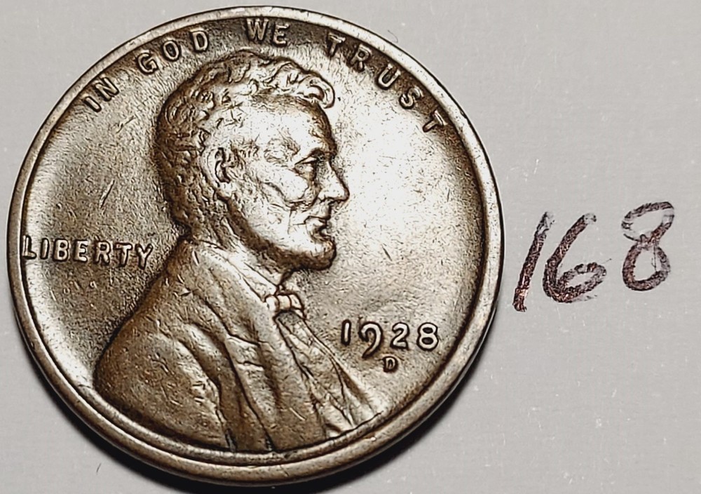 1928-D Lincoln Wheat Cent #168