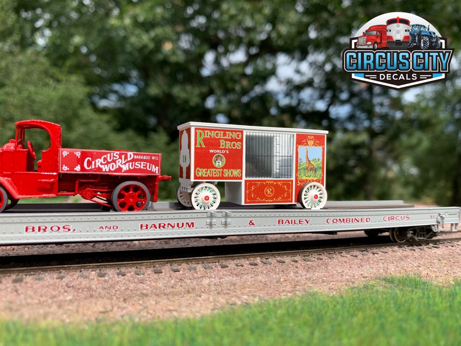 Ringling Brothers Barnum Bailey Circus #39 Giraffe Wagon Kit HO Scale