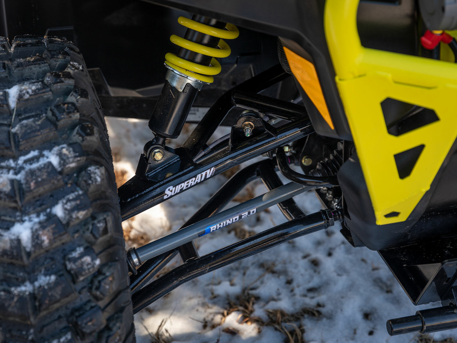 SuperATV High Clearance 2" Forward Offset A-Arms for Can-Am Defender See Fitment