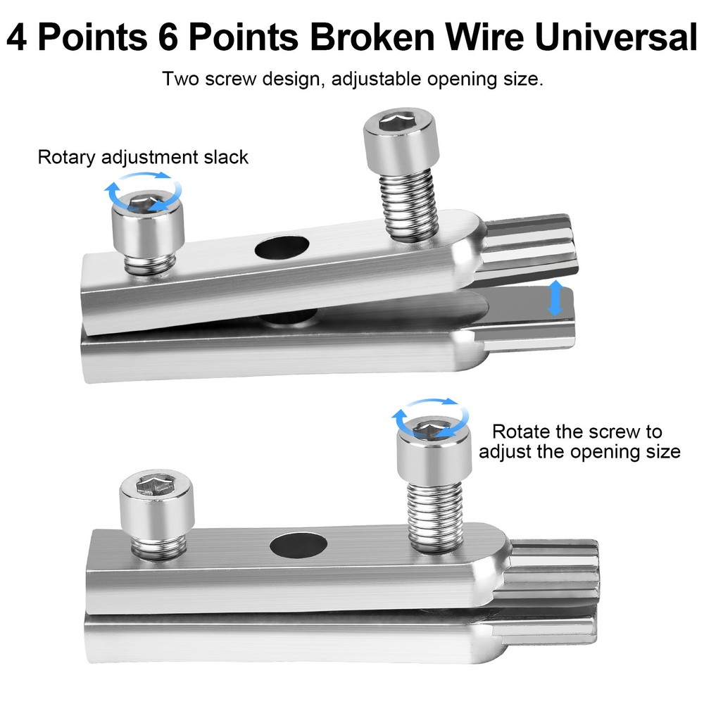 2pcs Broken Pipe & Stripped Screw Extractor Set 1/2" 3/4" Faucet Remover Tool