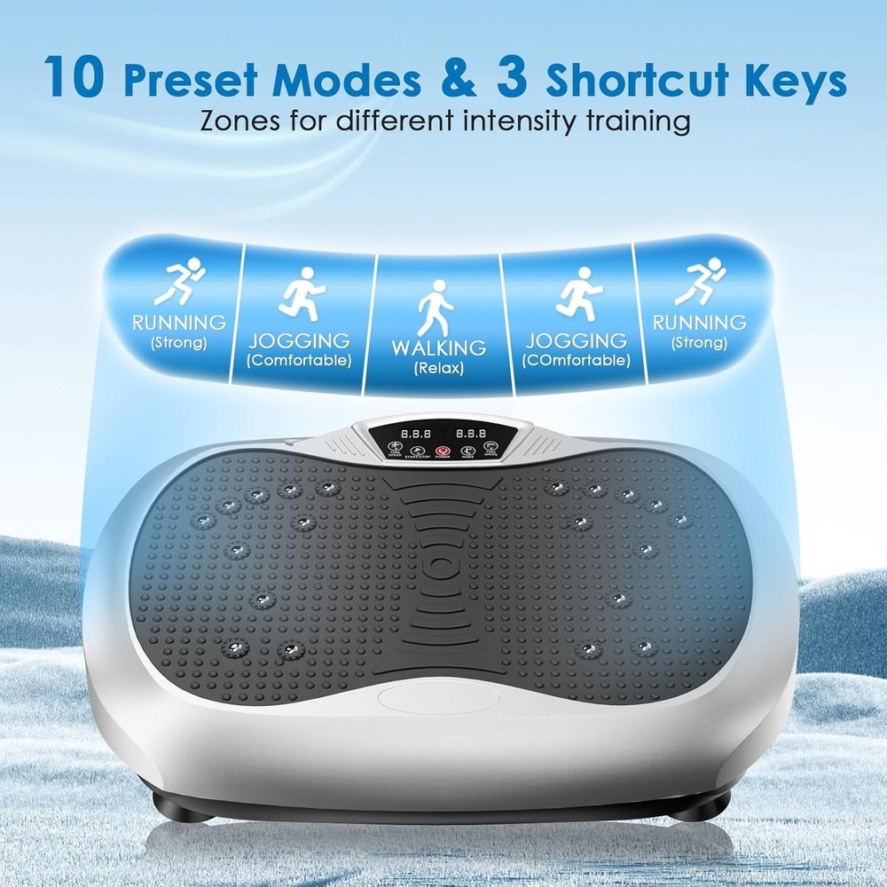 Vibration Plate Exercise Machine Whole Body Workout Vibration Platform Lymphatic