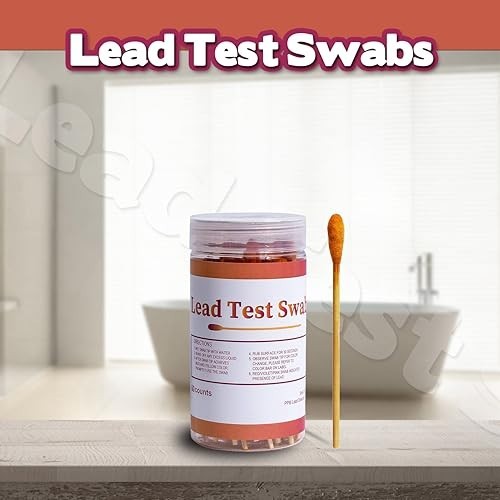 Lead Test Swab Kit - 60 Rapid Home Testing Swabs, 30-Second Results, All Surface