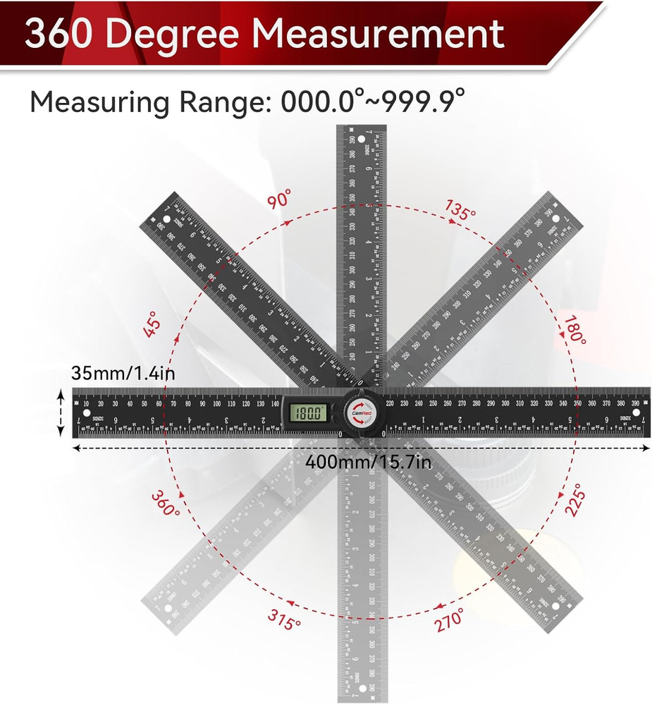 82305 Aluminum Digital Angle Finder Protractor