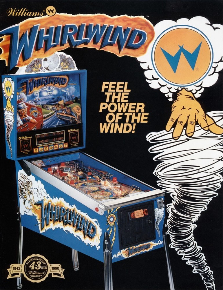 1990 Williams Whirlwind Pinball Machine Rubber Ring Kit