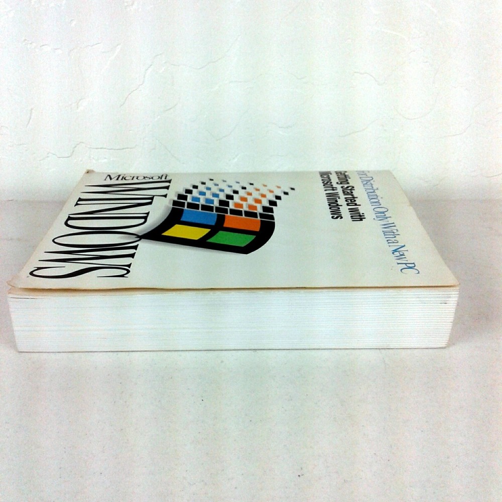 Getting Started with Microsoft Windows 3.1 User's Guide 1992 Genuine OEM Book