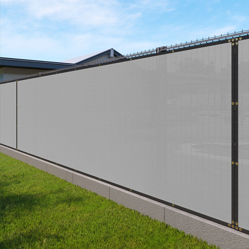 200GSM Fence Privacy Screen Cover Mesh 4' 5' 6' 8' x 50' Black Green Beige Brown