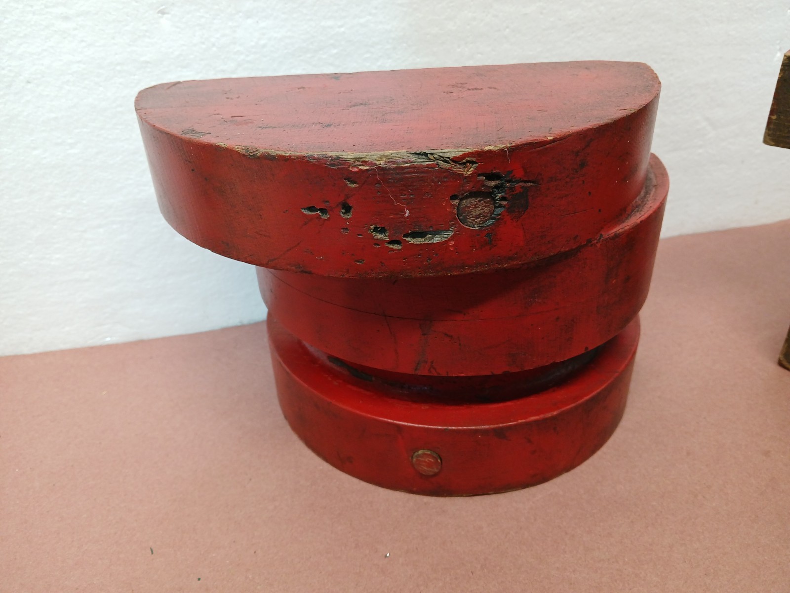 Wooden Foundry Pattern Mold Split Pattern Industrial Casting Steampunk Decor