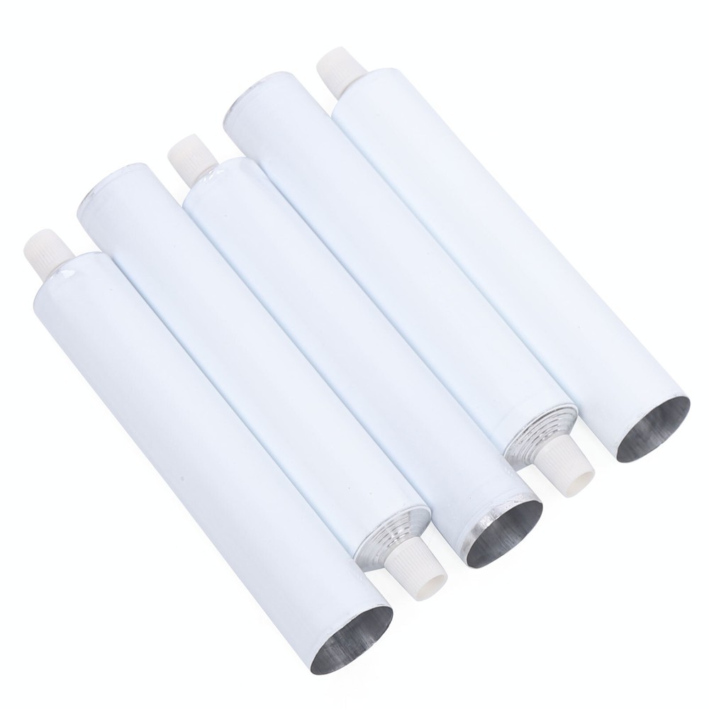 100Pcs Reusable Aluminum Empty Unsealed Toothpaste Tubes Needle Cap Full Box
