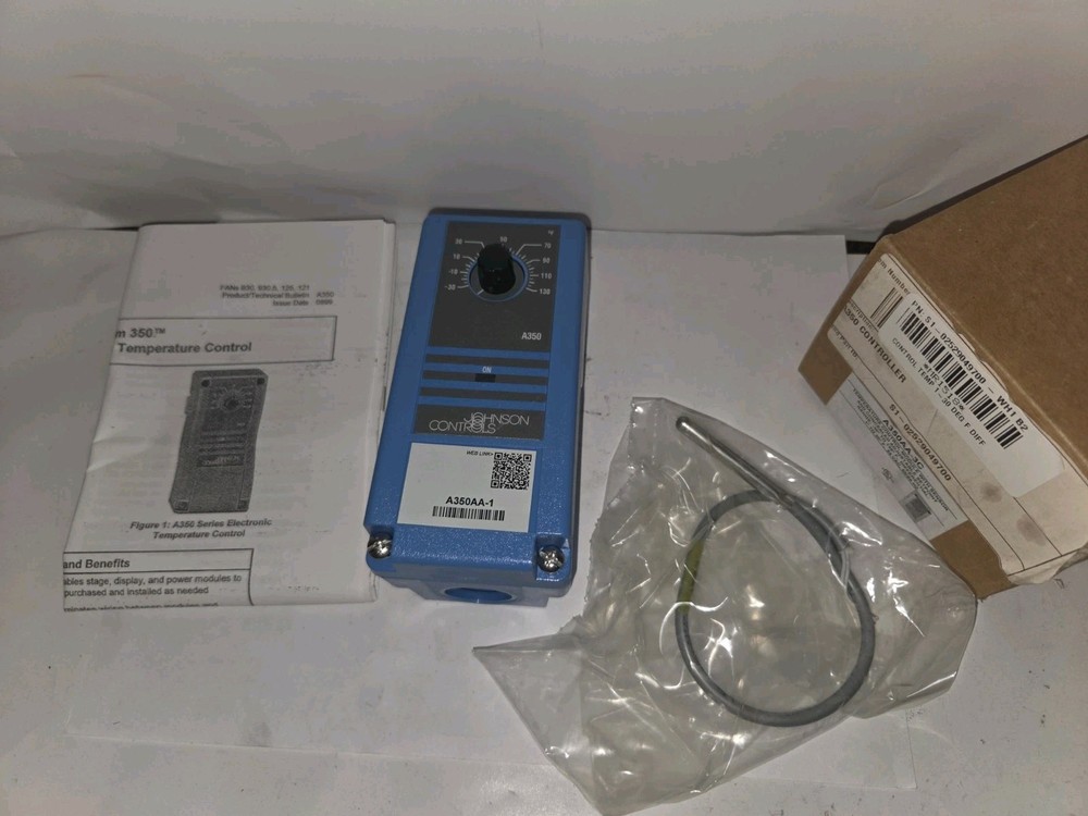 NEW GENUINE JOHNSON CONTROLS A350AA-3C TEMPERATURE CONTROL MODULE W/ SENSOR