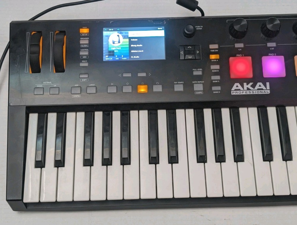 AKAI Advance 49 MIDI Keyboard Controller Tested Works Great
