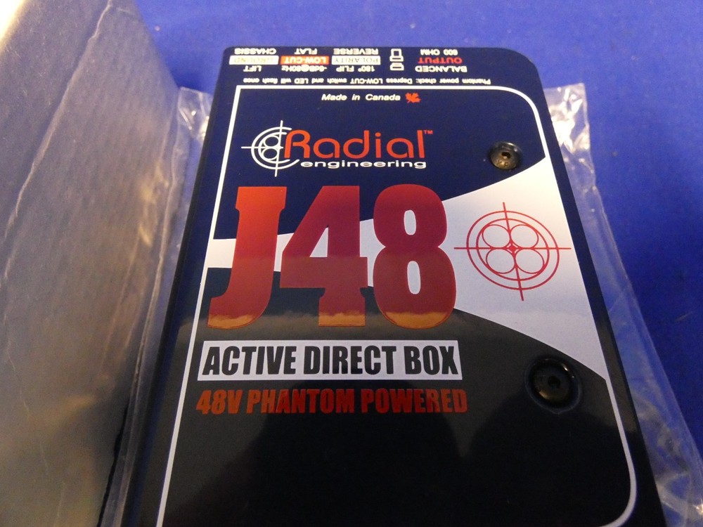 Radial Engineering J48 Active Direct Box 48V Phantom Powered, Demo-Open Box