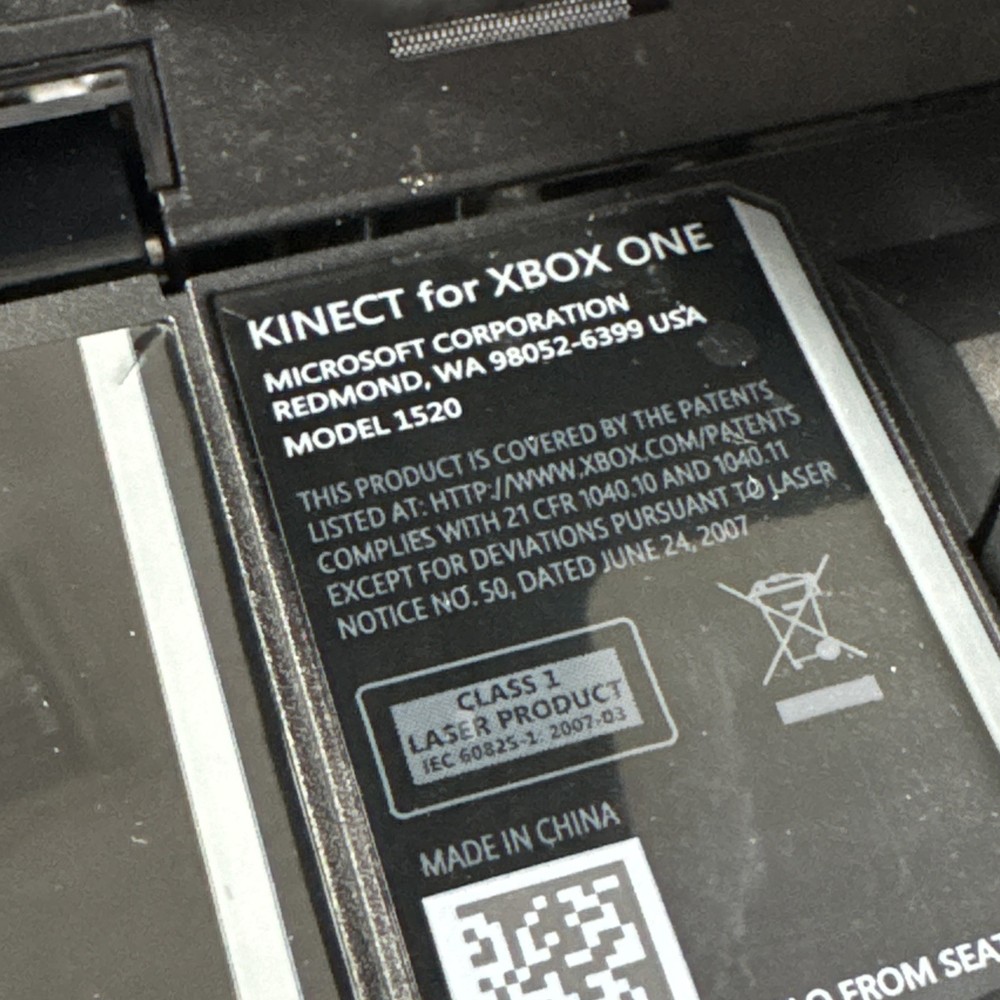 Xbox One Kinect Model 1520 Untested *Has Scratches - C27