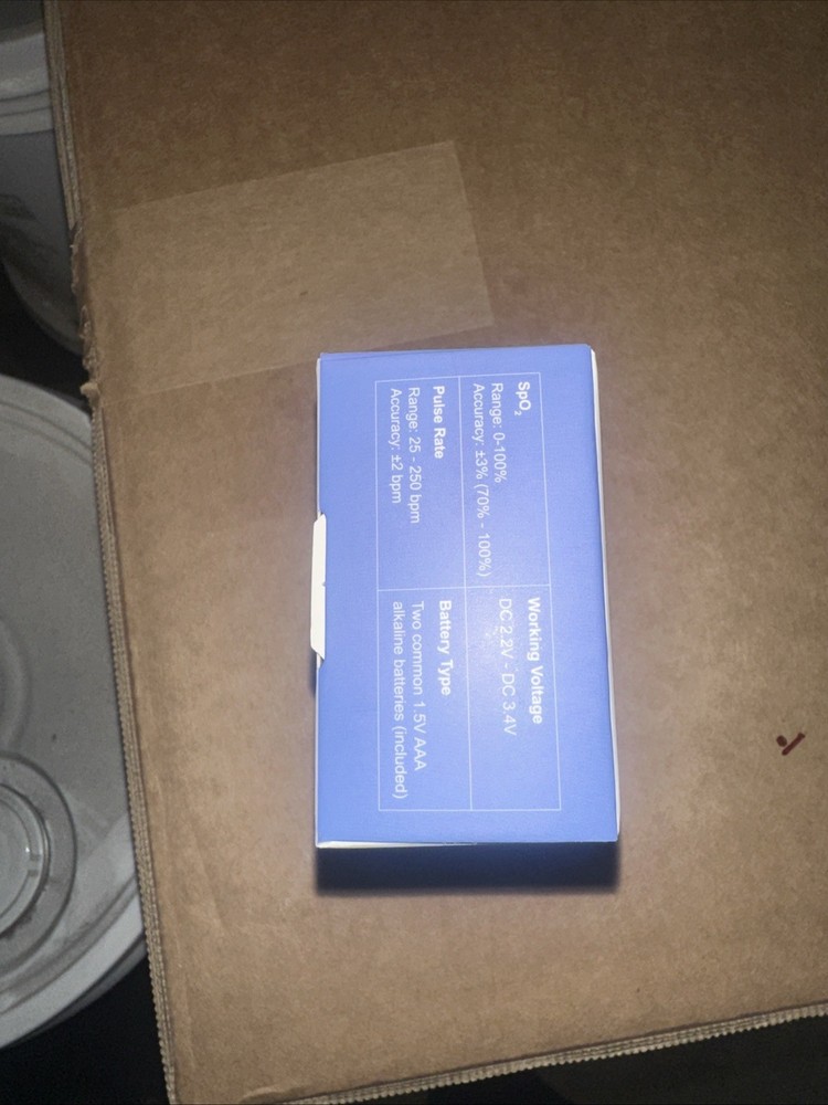 Fingertip Pulse Oximeter SpO2 Blood Oxygen Meter