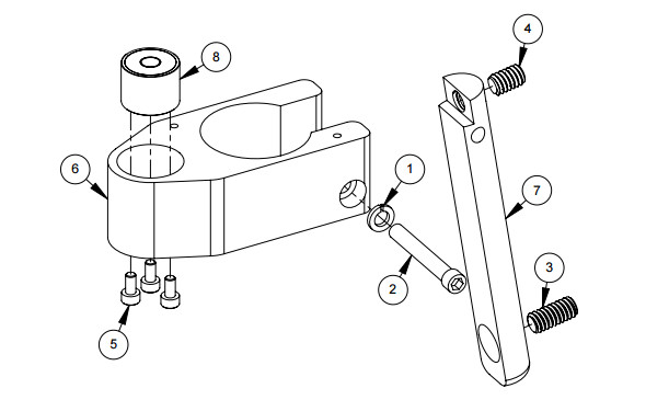 Seco Quick Release Assembly w/Vial & 1-1/4" Screws | 5600-053