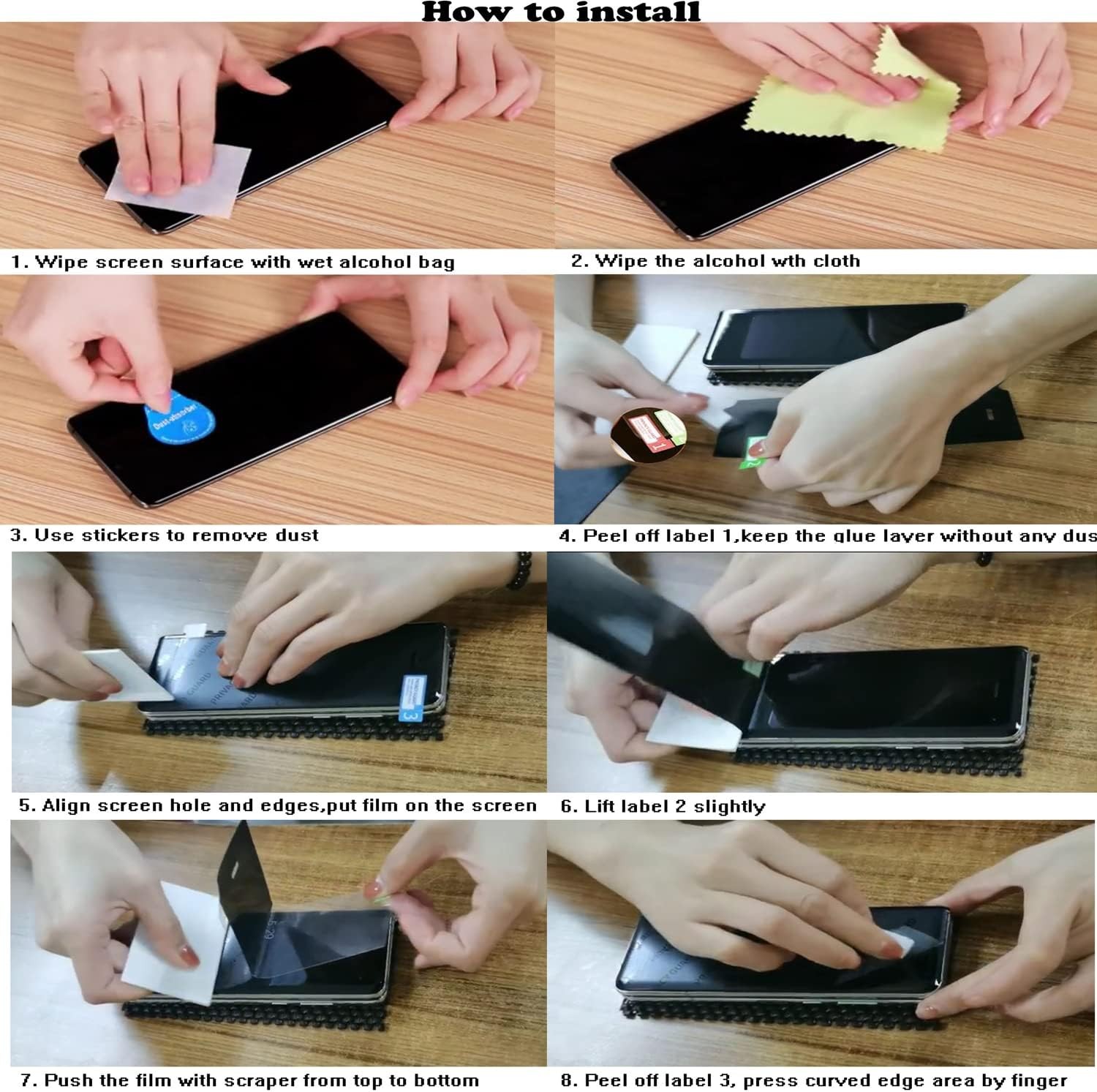 For Samsung Z Fold 7/6/5 5G Privacy Screen Protector Anti-Spy Soft Screen Film