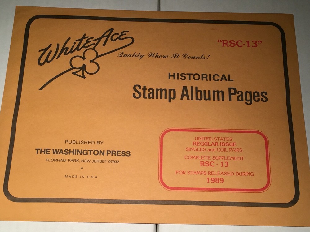 New Package White Ace Pages Regular Issues Complete 1989 RSC-13