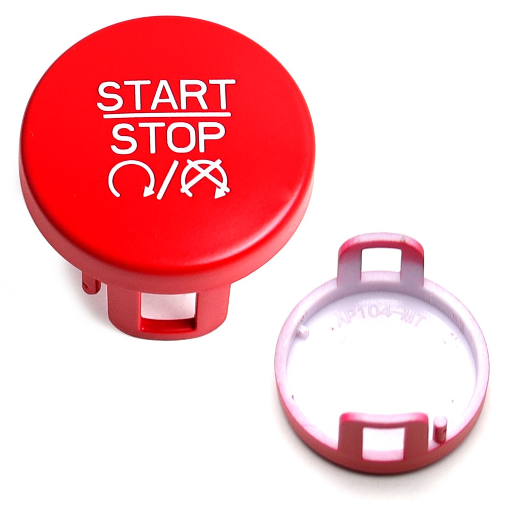SRT Style Red Engine Push Start Button Replacement For Dodge Charger Challenger