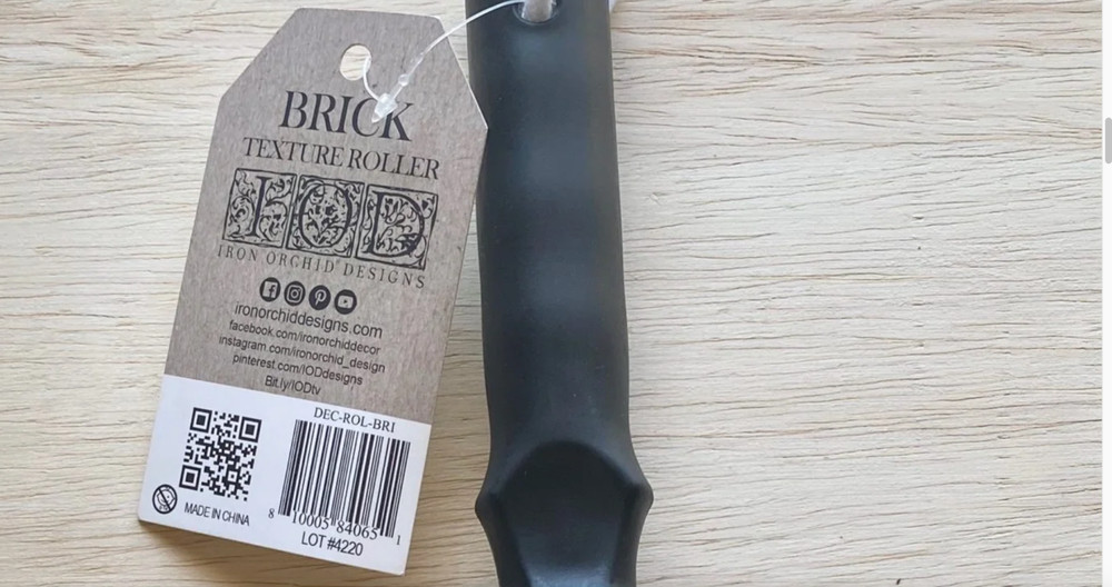 Brick Texture Roller by Iron Orchid Designs