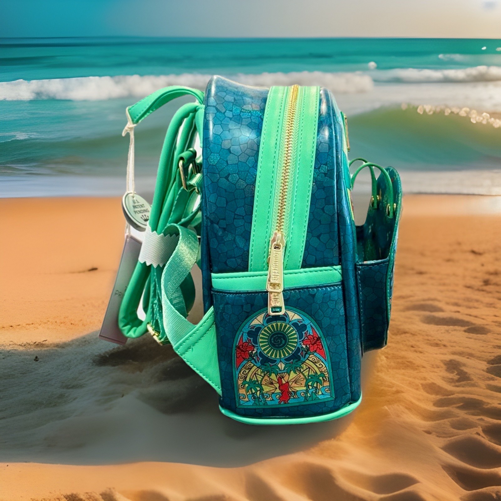 ✨ NEW Loungefly Disney Princess Stained Glass Collection: Moana Mini-Backpack