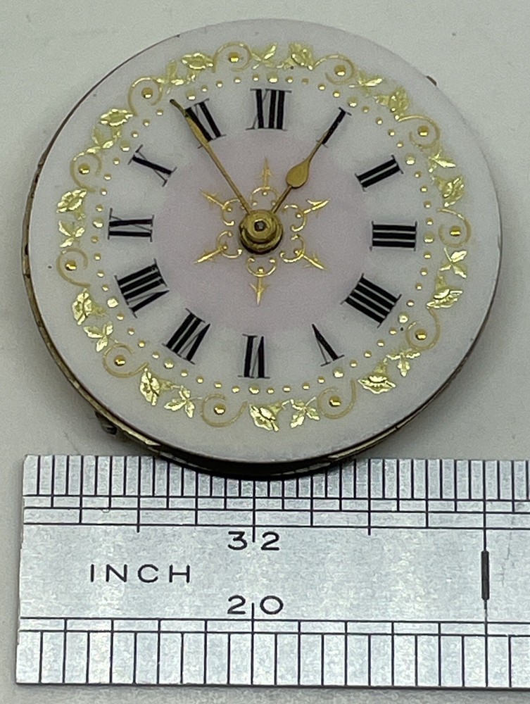 SWISS POCKET WATCH MOVEMENT Beautiful Dial Runs