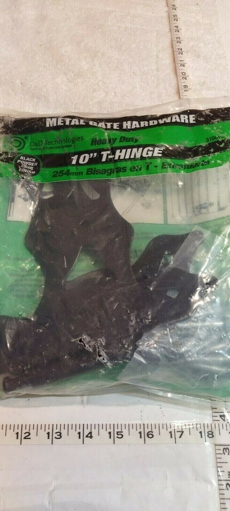 GATE HINGE 10" T-Hinge Non Self-Closing D & D Technologies Heavy Duty