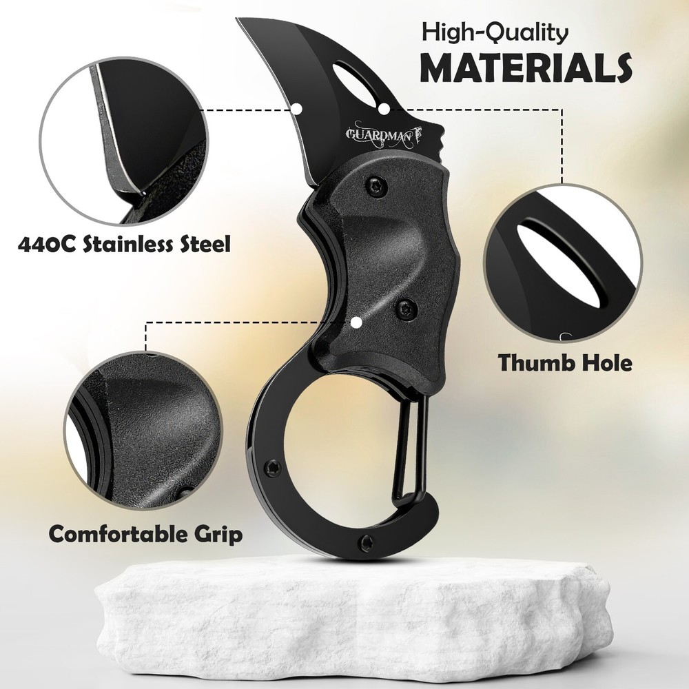 Pocket Knife Folding Box Cutter Survival Mini Sharp Blade 2 Pack Eagle Claw