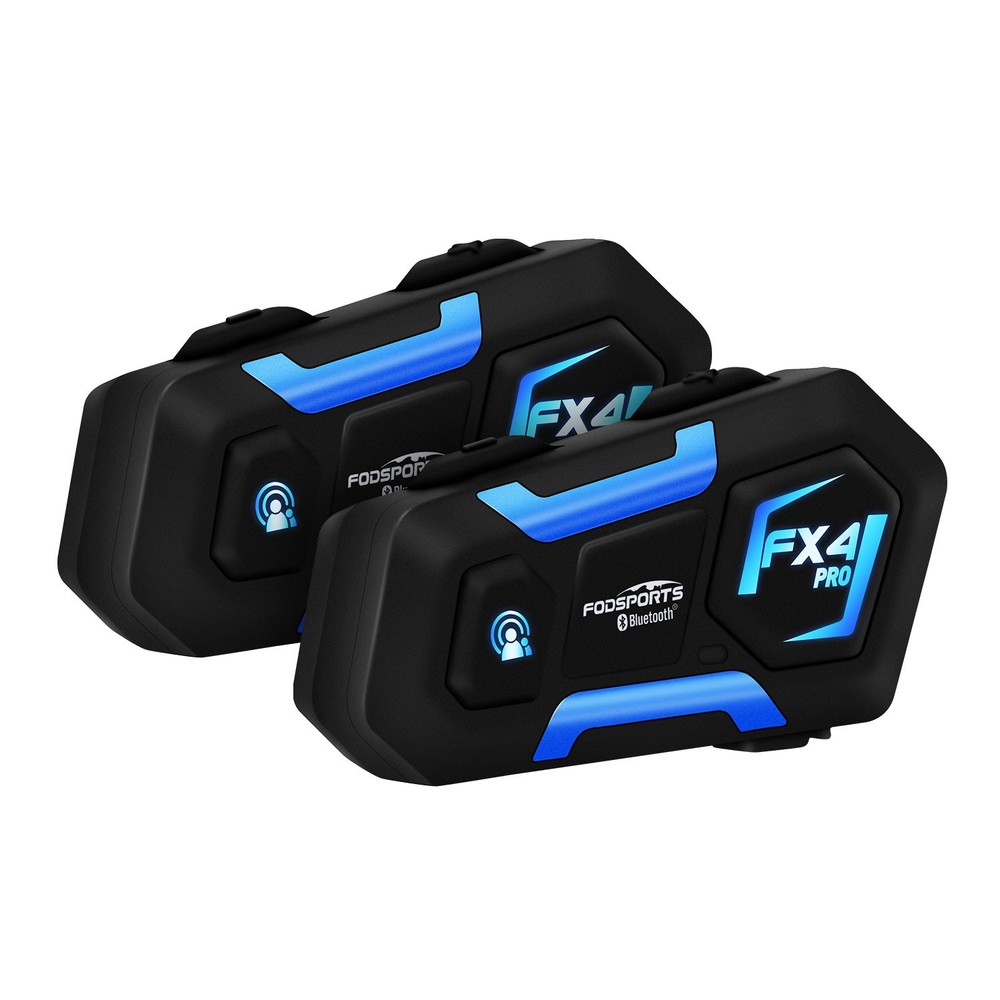 2X 1000M Motorcycle Helmet Intercom Bluetooth Headset Interphone FM 4 Rider FX4