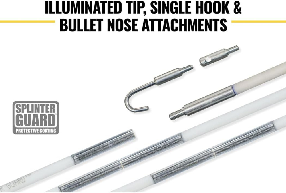 56430 Glow Fish Rod Set, Wire Puller, 30-Foot