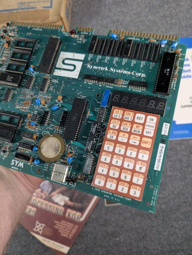 Synertek Systems Corporation SYM-I Microcomputer System-Orig. Box and Papers
