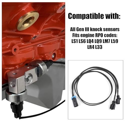 36" Extension Relocation Harness Knock Gen 3 LS Sensor Extension Harness 36"