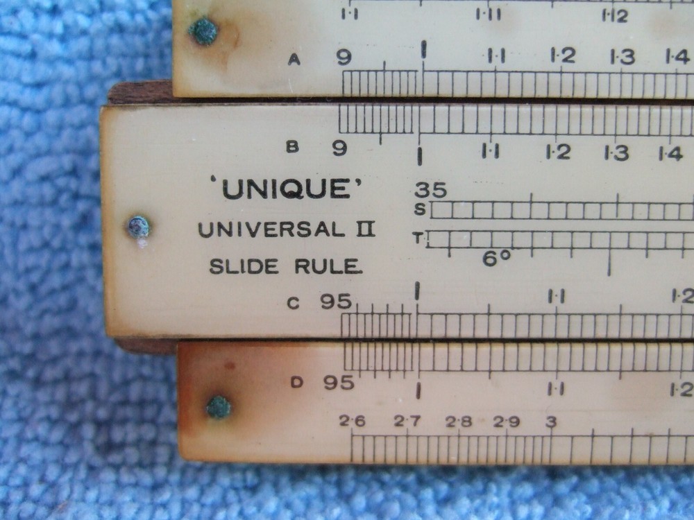 VERY RARE Vintage (c) Unique S062 "UNIVERSAL II" Engineering Slide Rule!