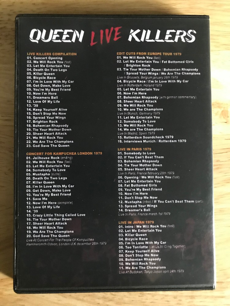 Queen - Live Killers 1979 DVD Box Set