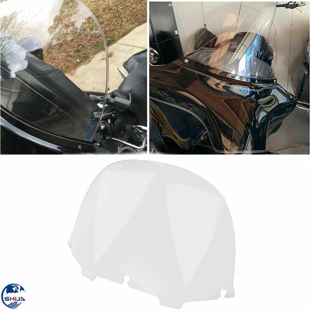 Clear Windshield Windscreen Fit For Harley Electra Glide Ultra Classic 1996-2013