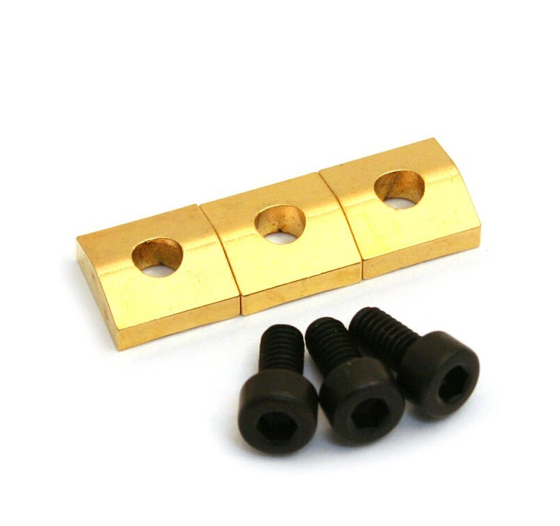 Gold String Blocks/Screws for Floyd Rose® Locking Nut BP-0116-002