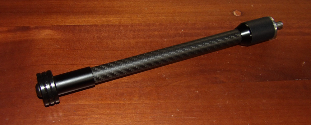 Used 10" TAP Bow Stabilizer- Black- Titanium Archery Products
