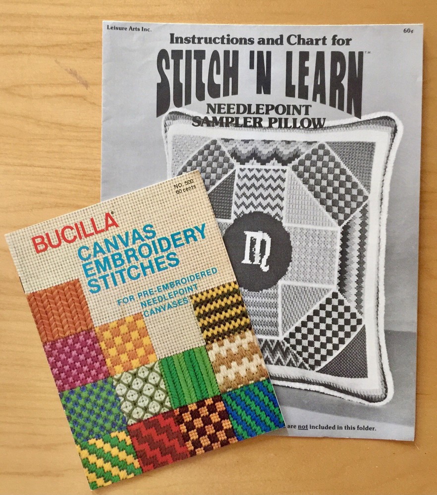 Vintage Needlepoint Pattern & Instruction Booklets - Lot of Six