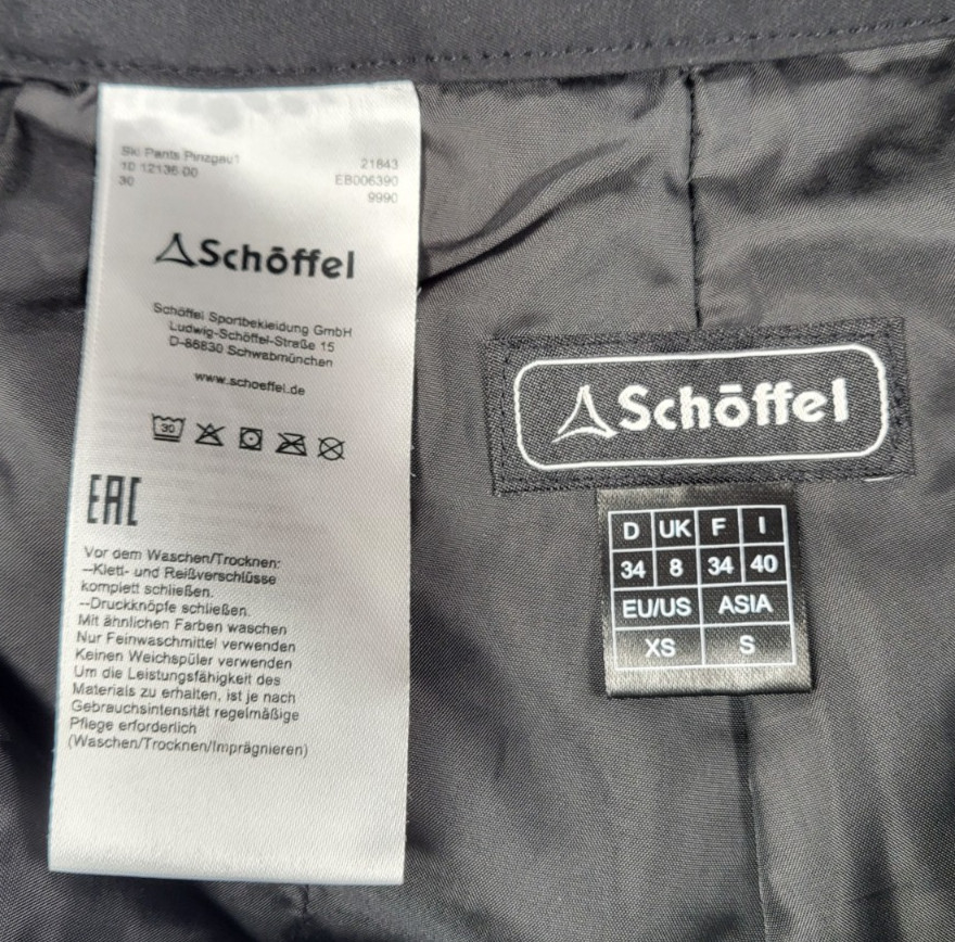 Schoffel Ski Pants Women's XS Black Outdoor Active Comfort Pockets