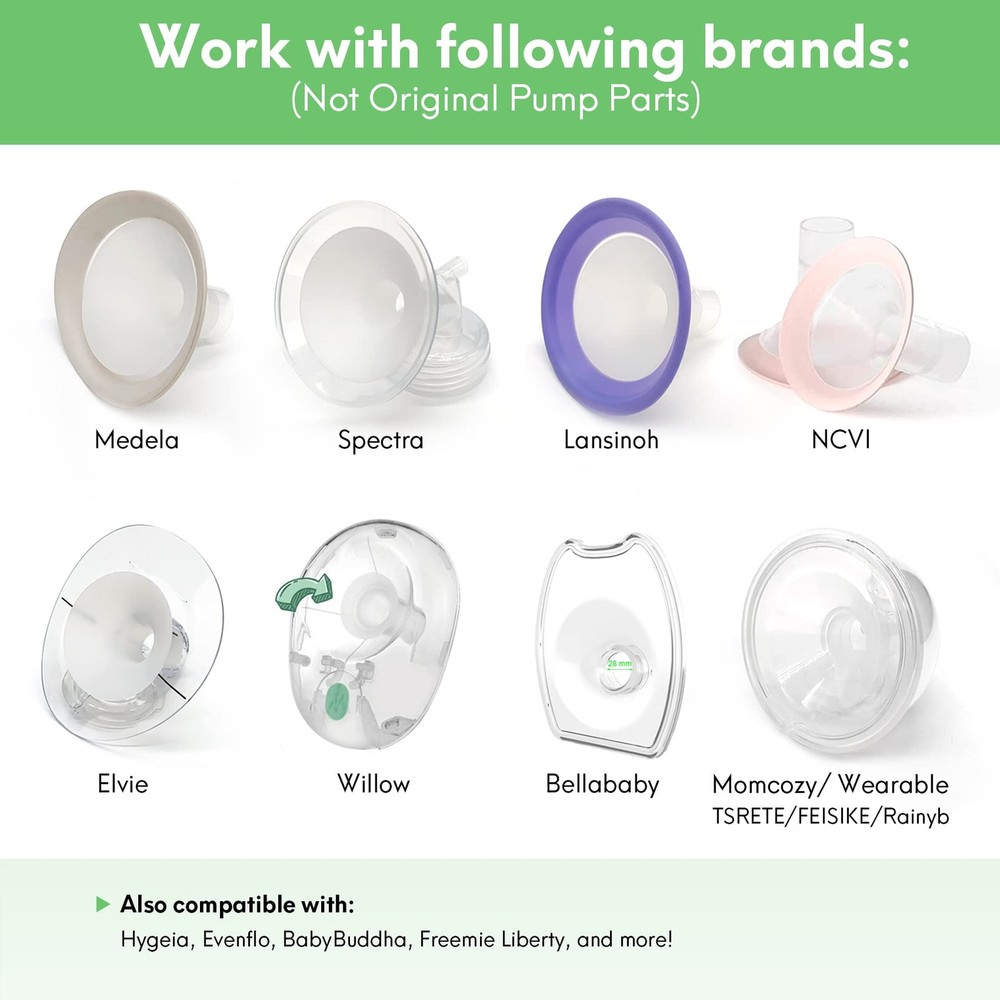 Breast Pump Cushion Inserts for Flange Sizes 2729mm | Silicone Accessory 2 pc