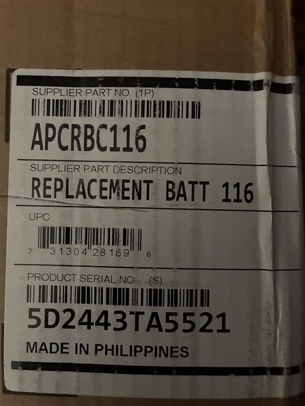 APCRBC116 Battery Backup Unit for UPS