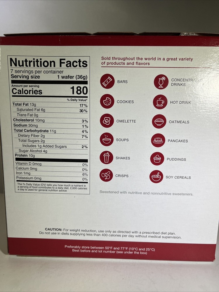 Proti Diet Chocolate Wafer Bar Meal Replacement seven pack