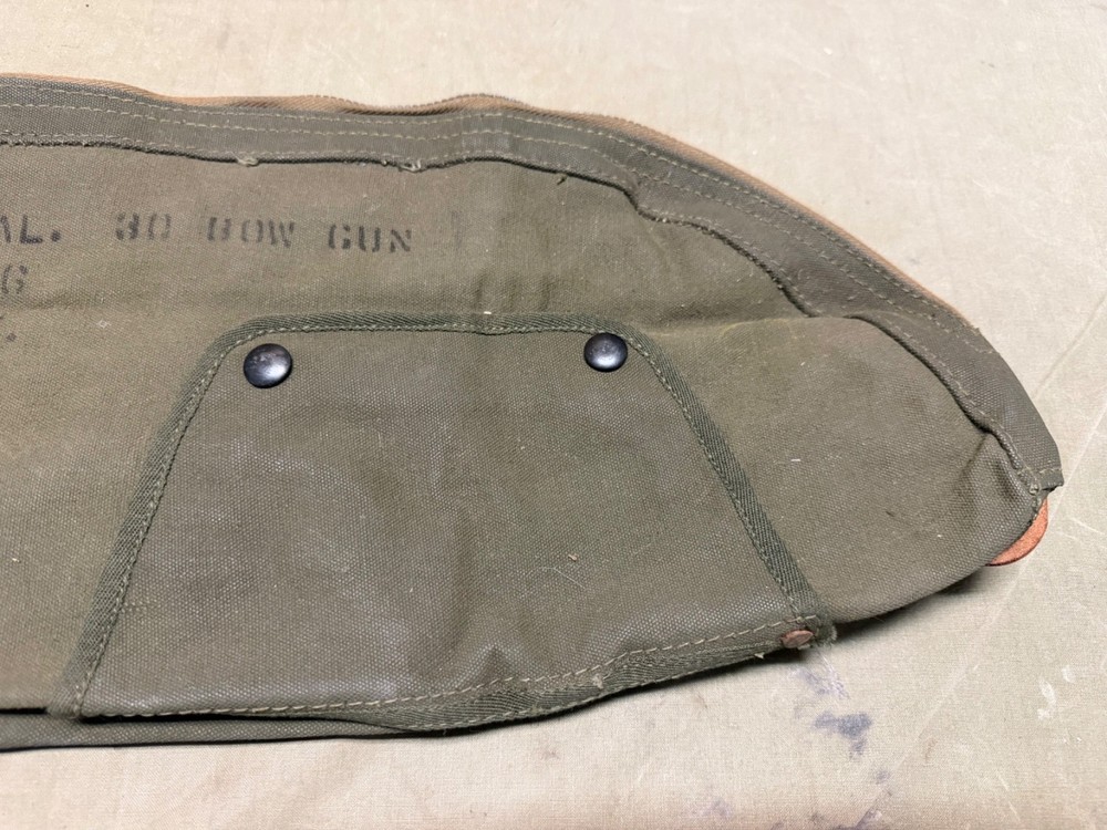 ORIGINAL WWII US ARMY M24 CHAFFEE TANK .30 CAL BOW GUN CANVAS COVER