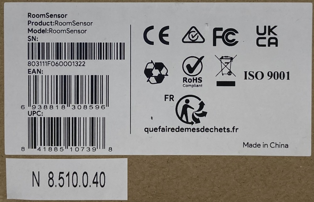 Yealink Room Sensor - Open Box -